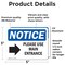 Signmission Please Use Main Entrance (Right Arrow) Sign With Symbol, 5 in W x Rectangle, Vinyl Decal OS-2PACK-NS-D-35-L-17616 - alternate 5